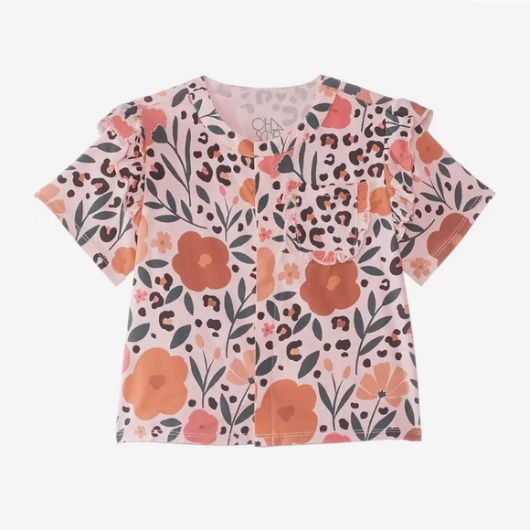 CHASER KIDS RUFFLE TOP TODDLER/LITTLE KIDS SIZE 5 NEW NWT - Picture 4 of 4